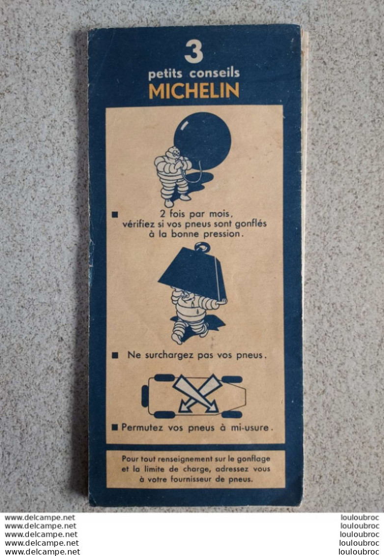 CARTE MICHELIN PARIS REIMS ANNEE 1949 - Strassenkarten