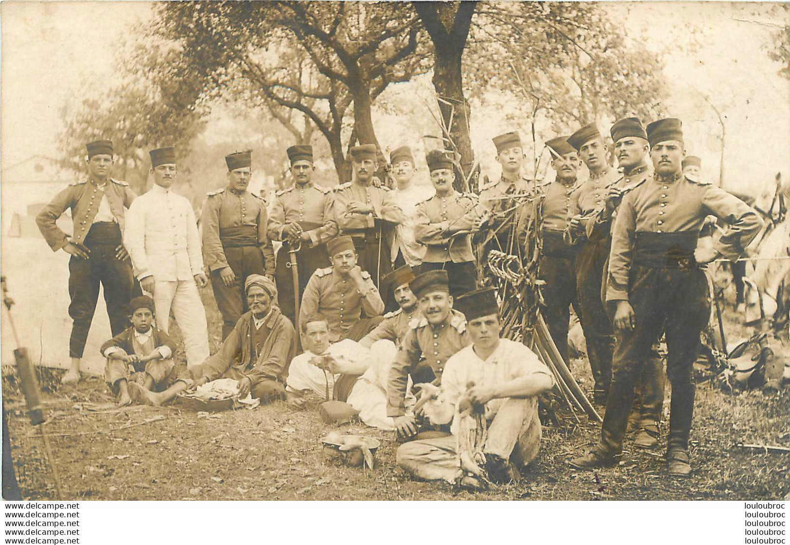 CARTE PHOTO GROUPE DE SOLDATS - Weltkrieg 1914-18