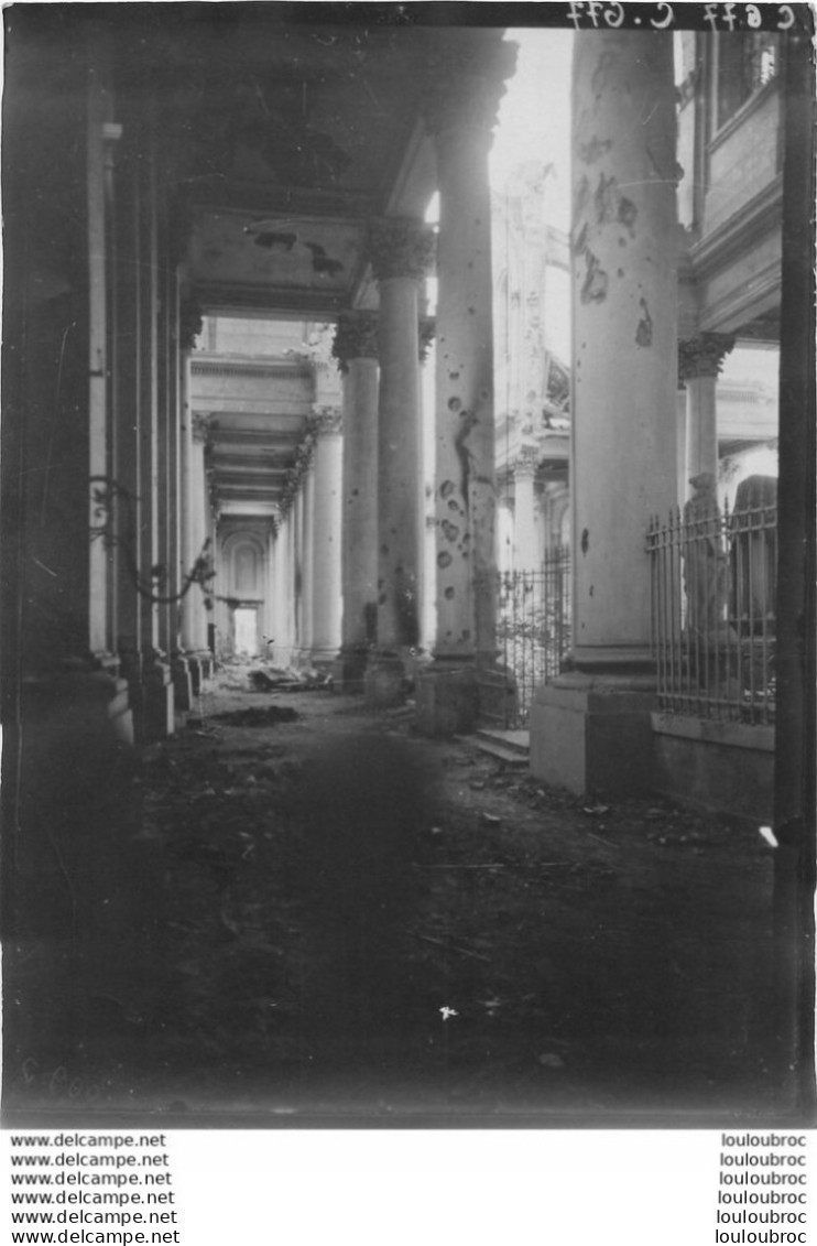 ARRAS CATHEDRALE NOTRE DAME-ET SAINT VAAST PREMIERE GUERRE PHOTO ORIGINALE 18 X 13 CM G1 - Guerre, Militaire