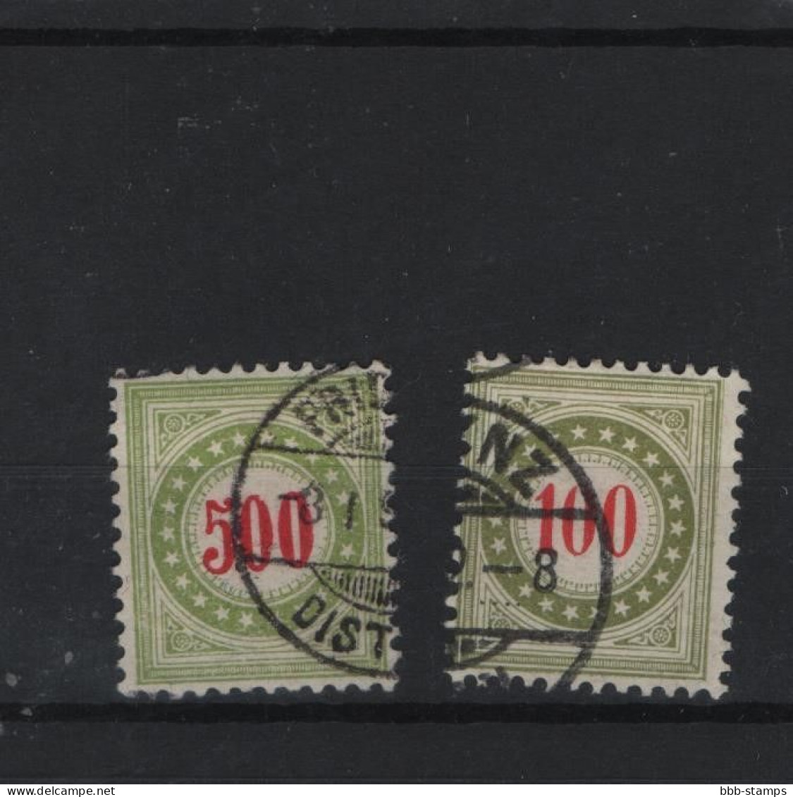 Schweiz Michel Cat.No. Duty Used 21/22 - Postage Due