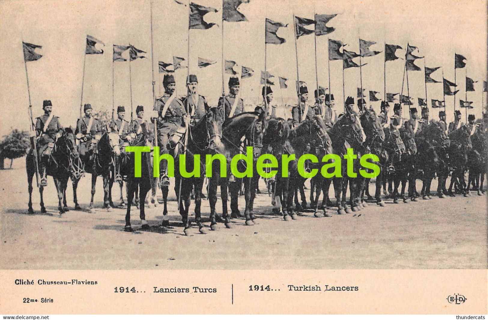 CPA 1914 LANCIERS TURCS TURKISH LANCERS TURKEY TURQUIE  - Weltkrieg 1914-18