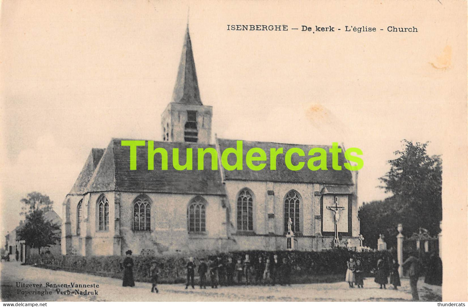 CPA ISENBERGHE DE KERK L'EGLISE  - Alveringem