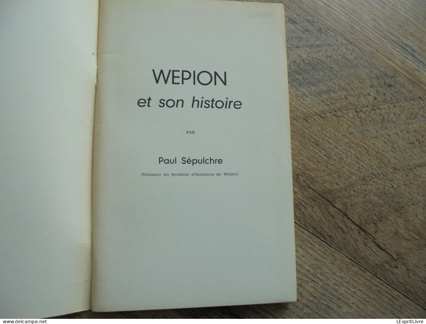 WEPION ET SON HISTOIRE Régionalisme Namur Vallée Mosane Meuse Culture Fraise Fooz Archéologie Administration - Bélgica