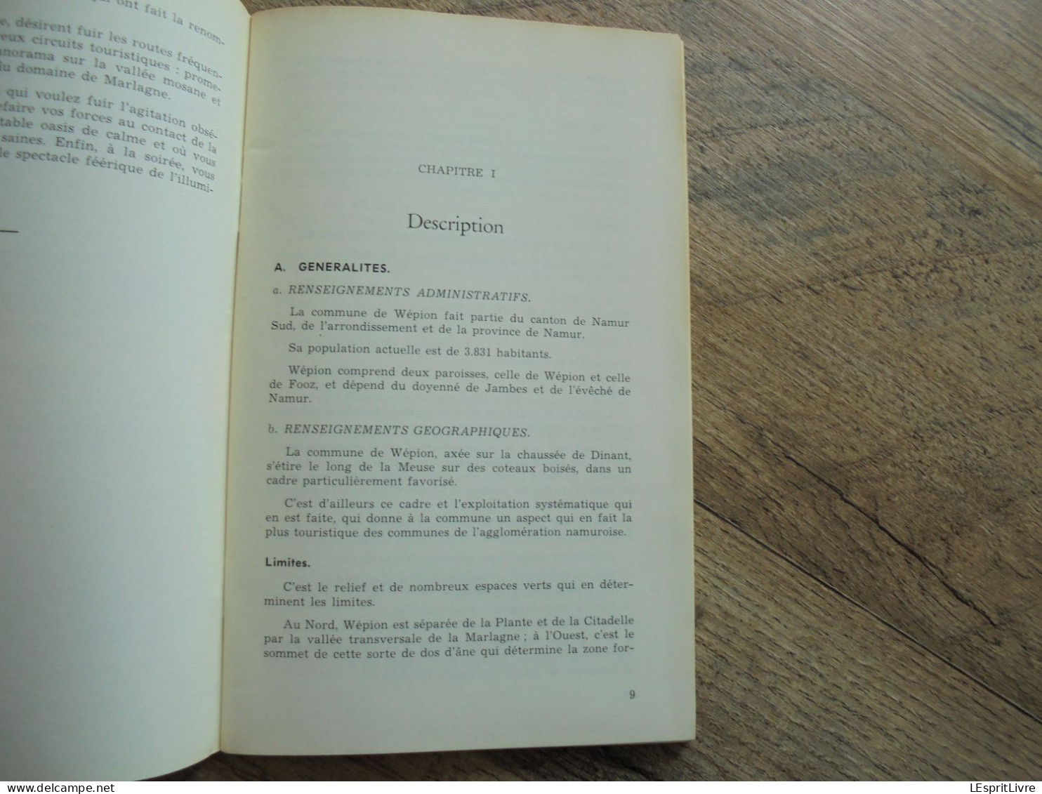 WEPION ET SON HISTOIRE Régionalisme Namur Vallée Mosane Meuse Culture Fraise Fooz Archéologie Administration