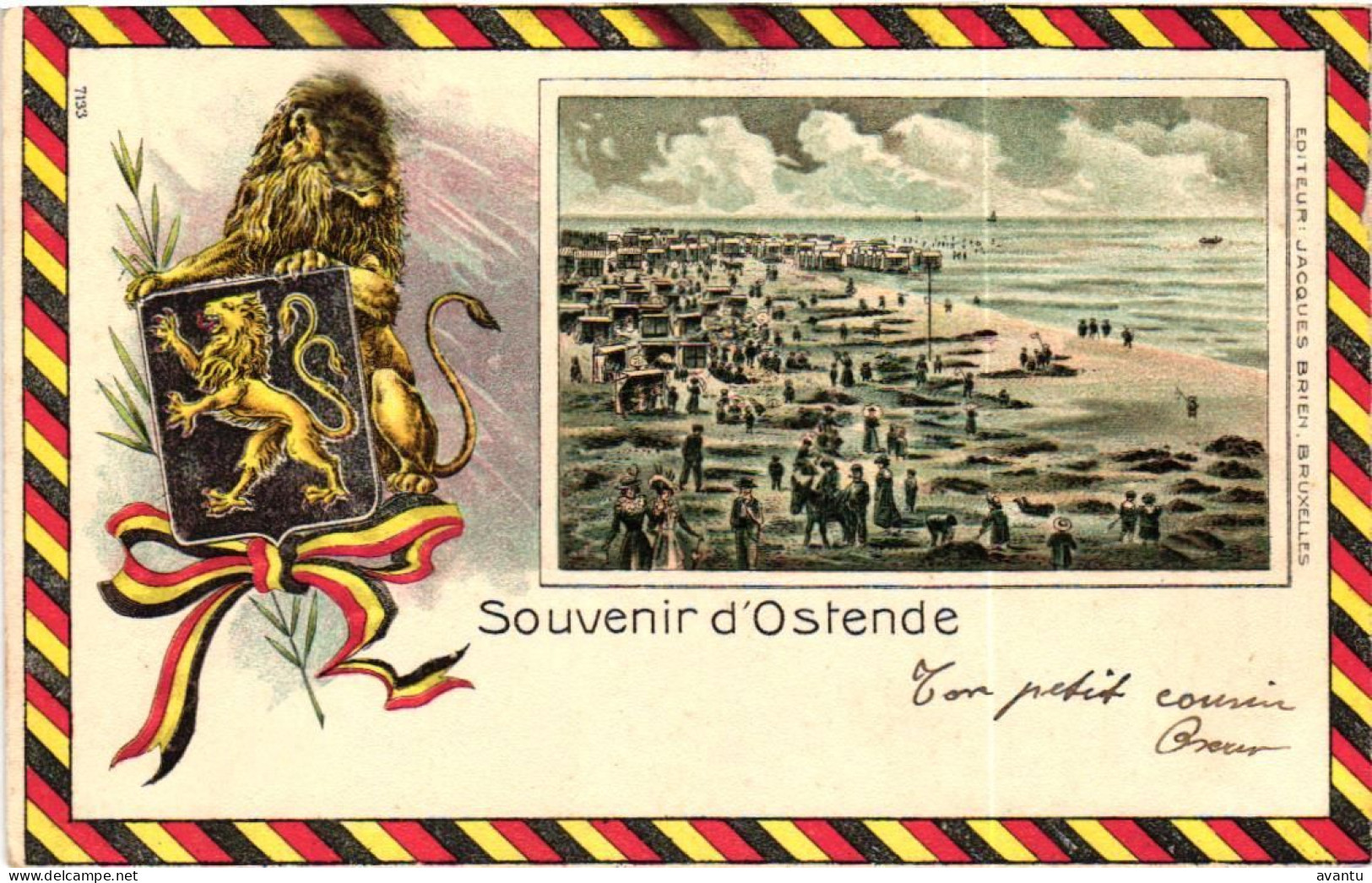 OOSTENDE / HET STRAND  1905 - Oostende