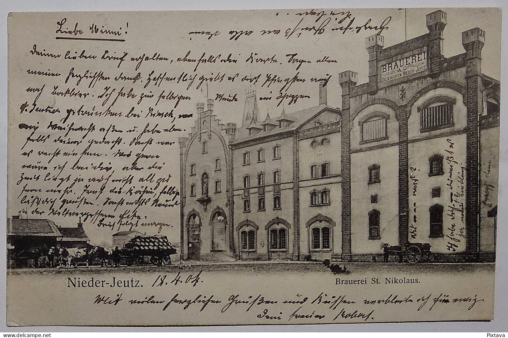 France / YUTZ Nieder Jeutz / Brauerei St Nicolas / 1904 - Other & Unclassified