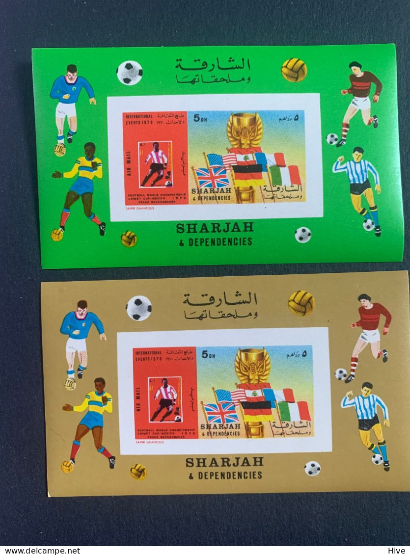 Sharjah - 1970 Football Soccer Wold Championship MEXICO MNH - Schardscha