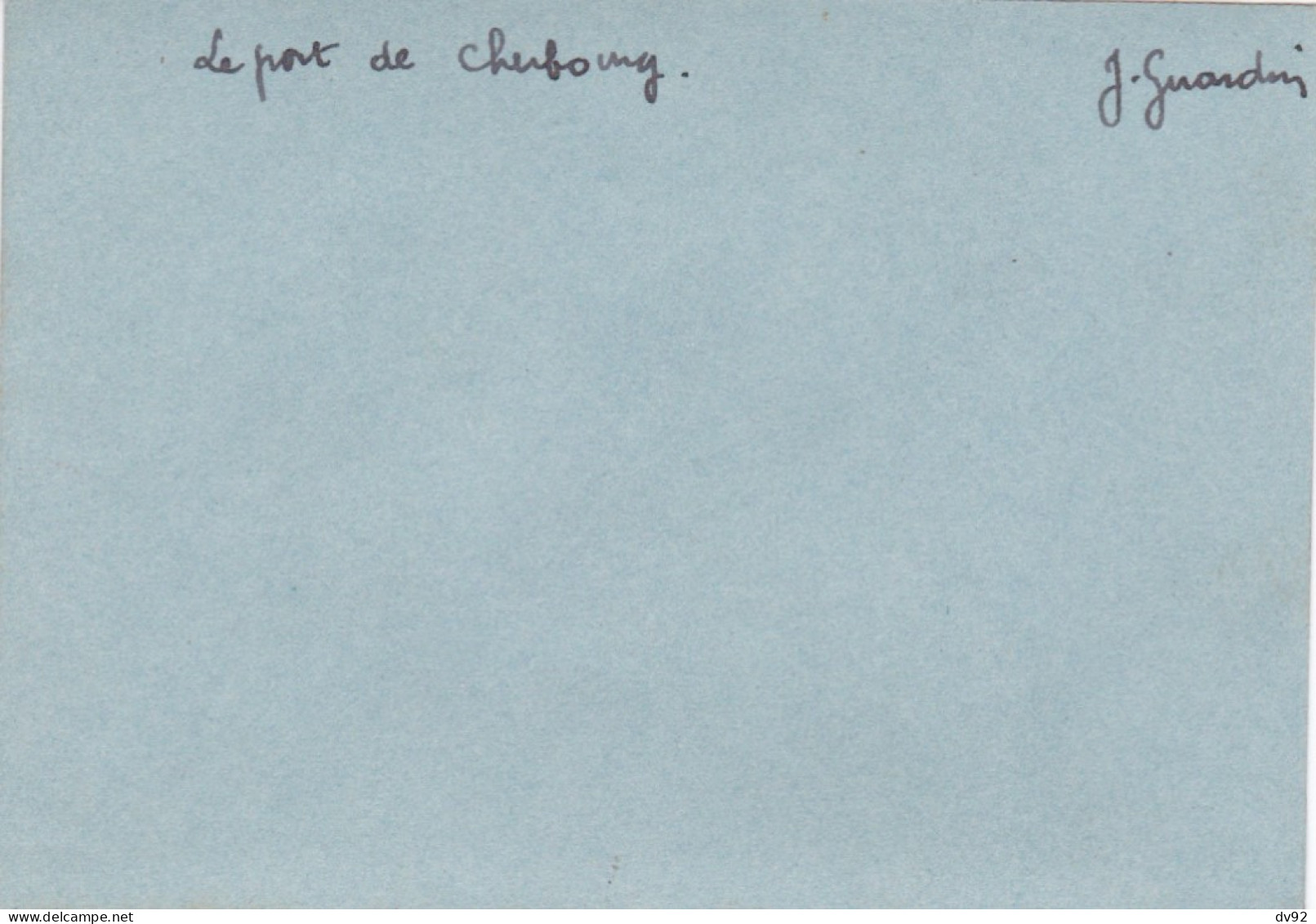 MANCHE LE PORT DE CHERBOURG CIRCA 1920 - Bateaux
