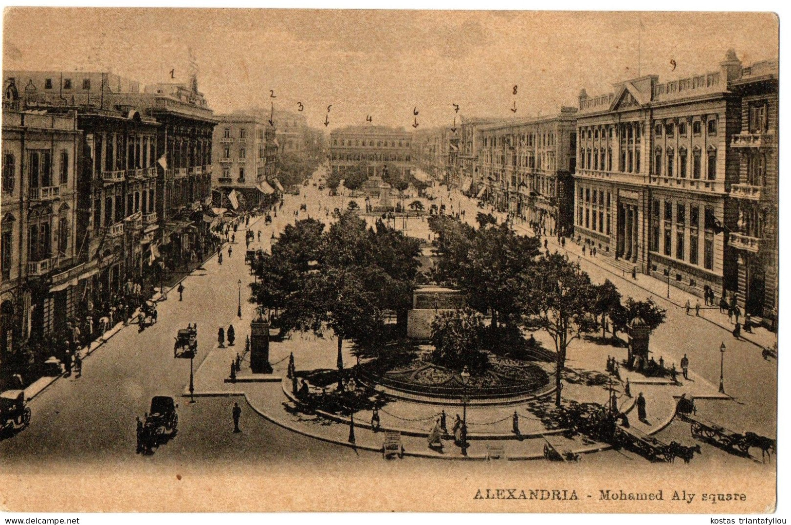 4.1.23 EGYPT, ALEXANDRIA, MOHAMED ALY SQUARE, POSTCARD - Alejandría