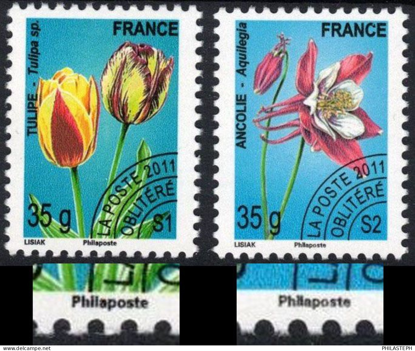FRANCE 2022 2023 - Préoblitérés 35g Philaposte Au Lieu De Phil@poste ( 2011) -YT 259a/260a Neuf ** - PREO - Unused Stamps