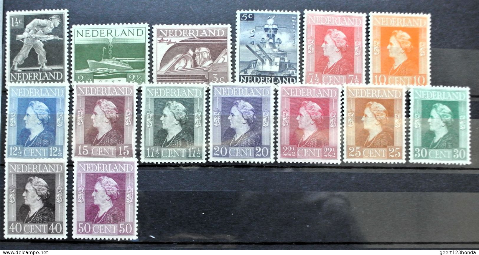 NIEDERLANDE 1944 " EXILREGERUNG" Michelnr 428/442 Sehr Schon Postfrisch € 13,00 - Ungebraucht