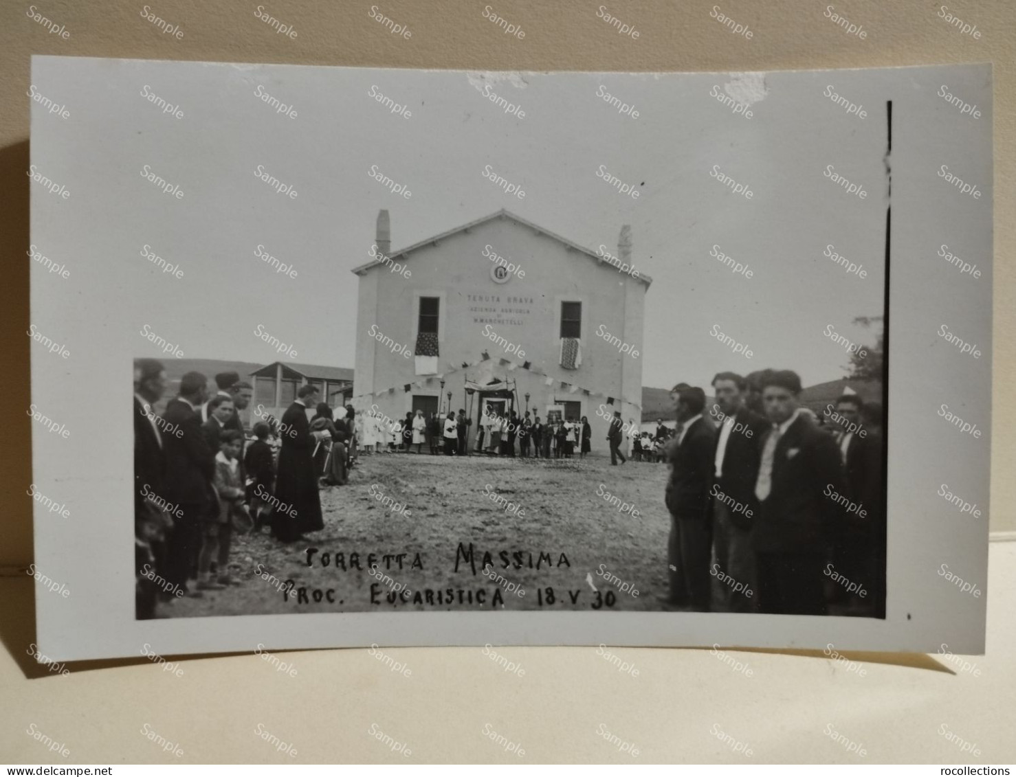 Italia Roma TORRETTA MASSIMA Pisana. TENUTA BRAVA. Processione Eucaristica 1930 - Sonstige & Ohne Zuordnung