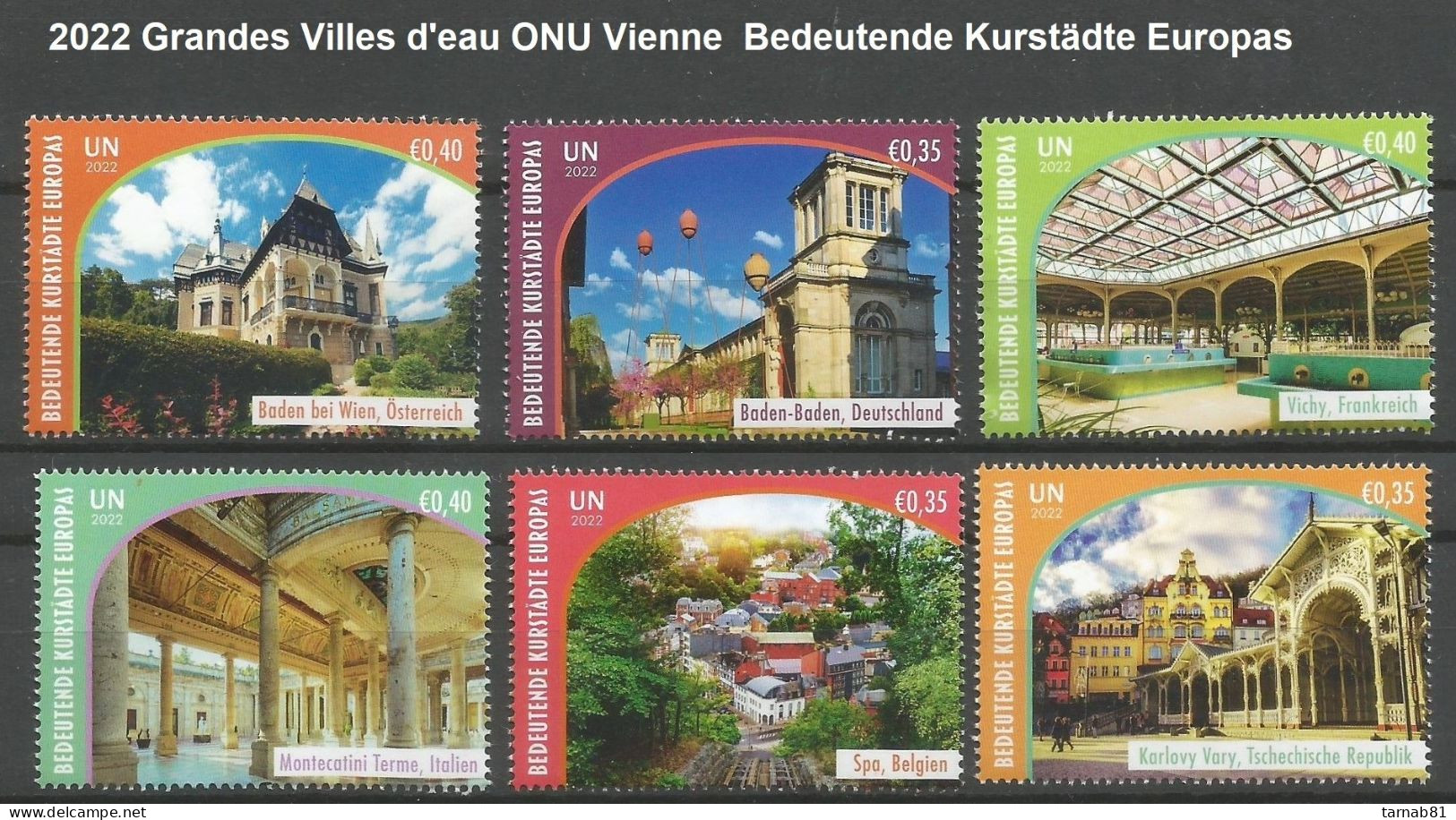 ONU Nations Unies Complet Vienne **  1997 à 2007 2009 2011 à 2019  2020 2021 2022 2023 Patrimoine Mondial