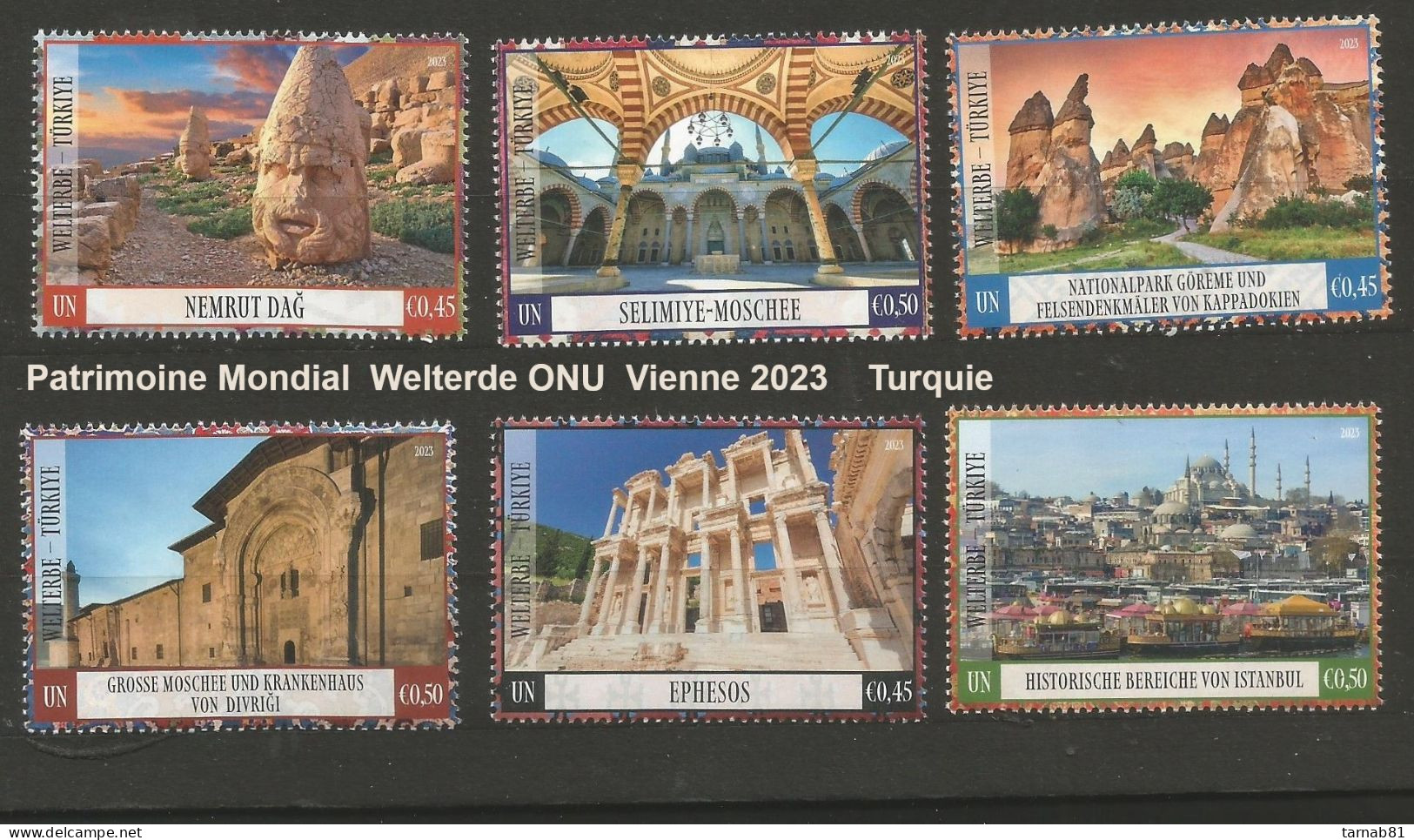 ONU Nations Unies Complet Vienne **  1997 à 2007 2009 2011 à 2019  2020 2021 2022 2023 Patrimoine Mondial