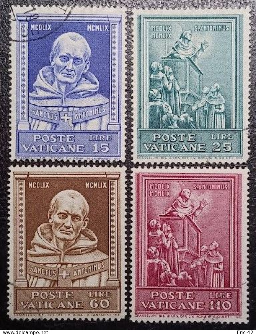VATICAN. Y&T N°289/292. USED. - Used Stamps