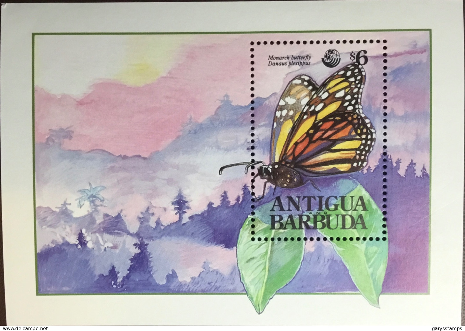 Antigua 1992 Butterflies Minisheet MNH - Papillons