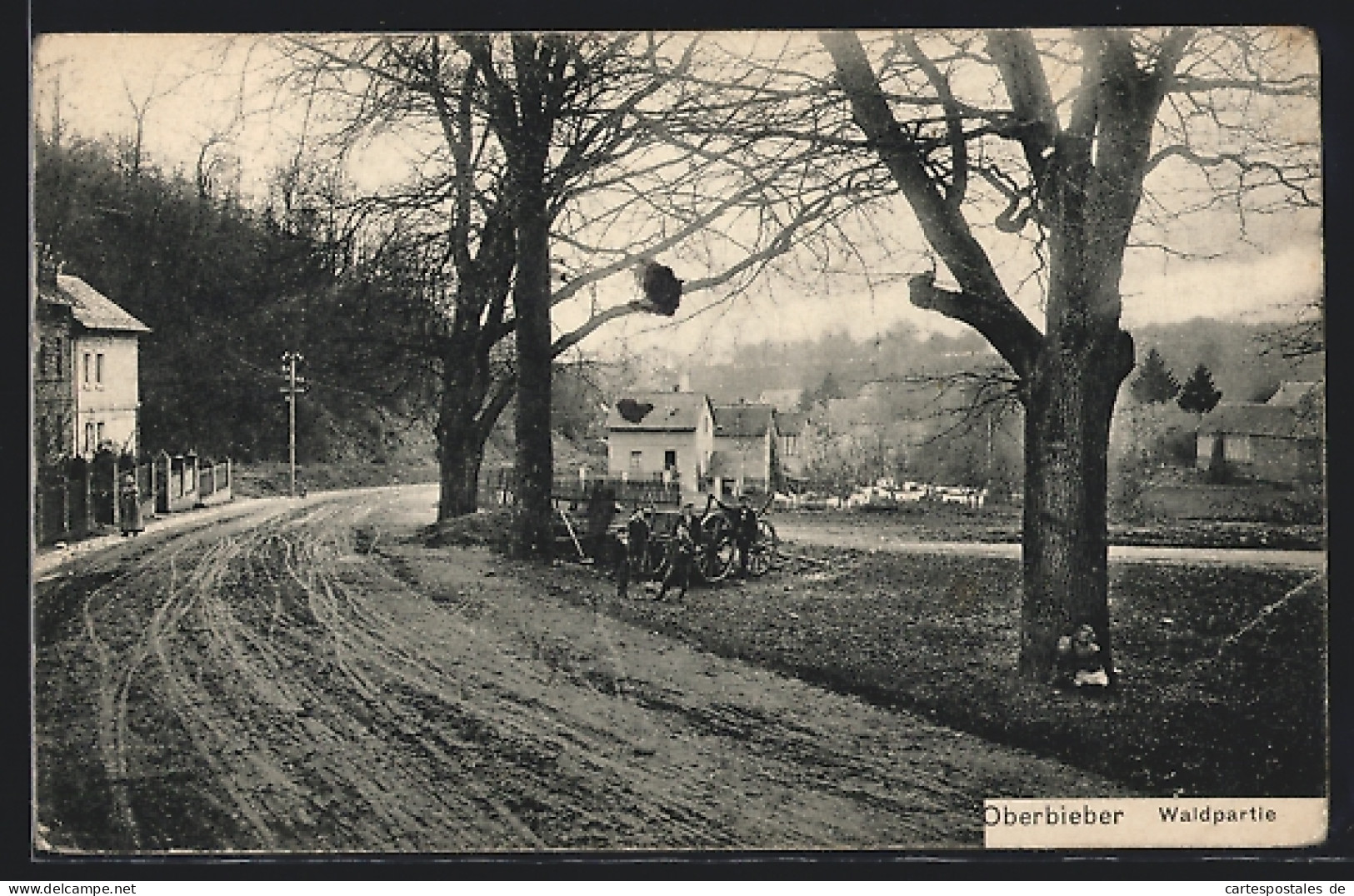 AK Oberbieber, Waldpartie Mit Kindern  - Other & Unclassified