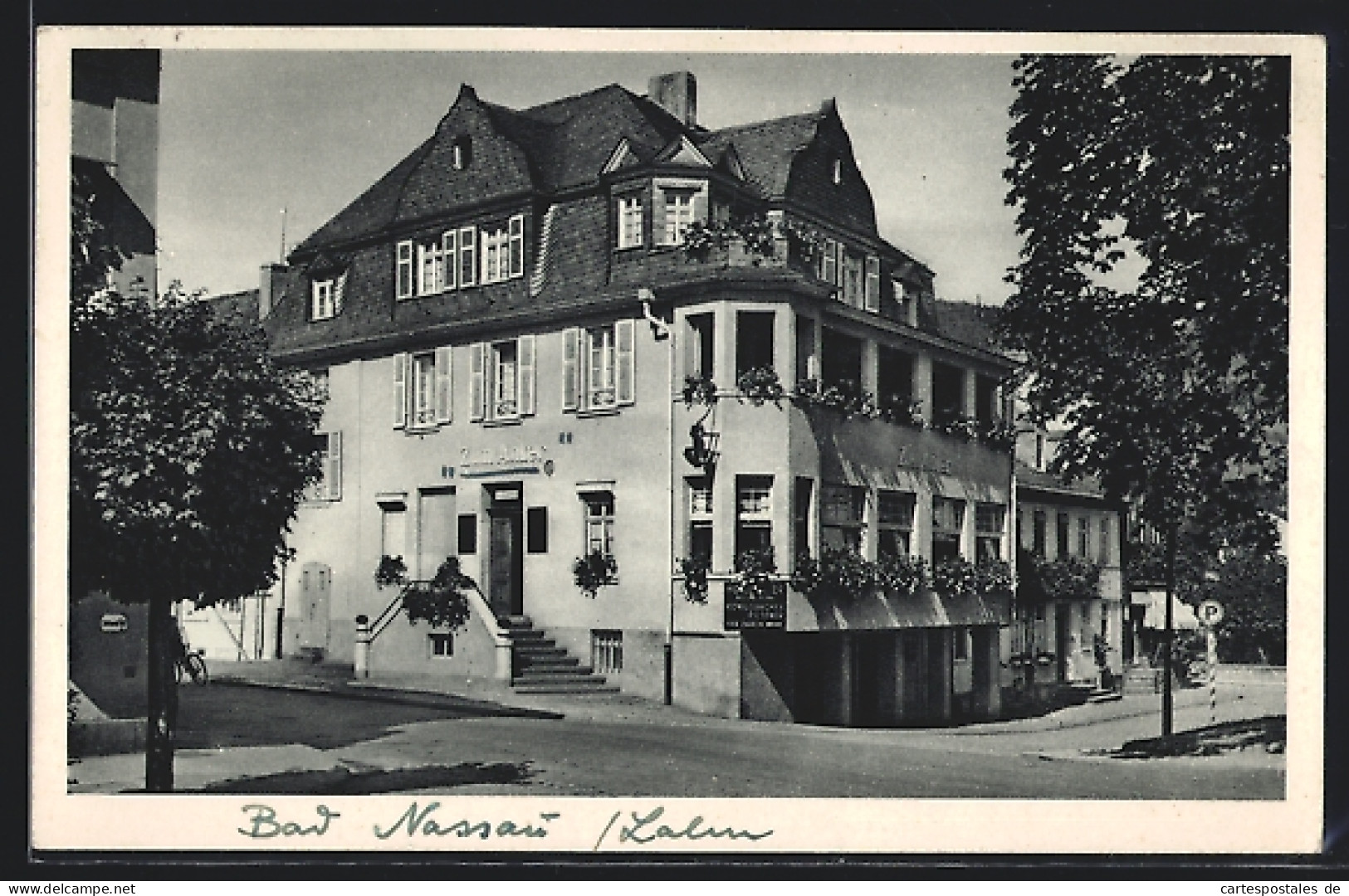 AK Nassau A. D. Lahn, Hotel Zum Anker, Inh. Karl Blank  - Nassau