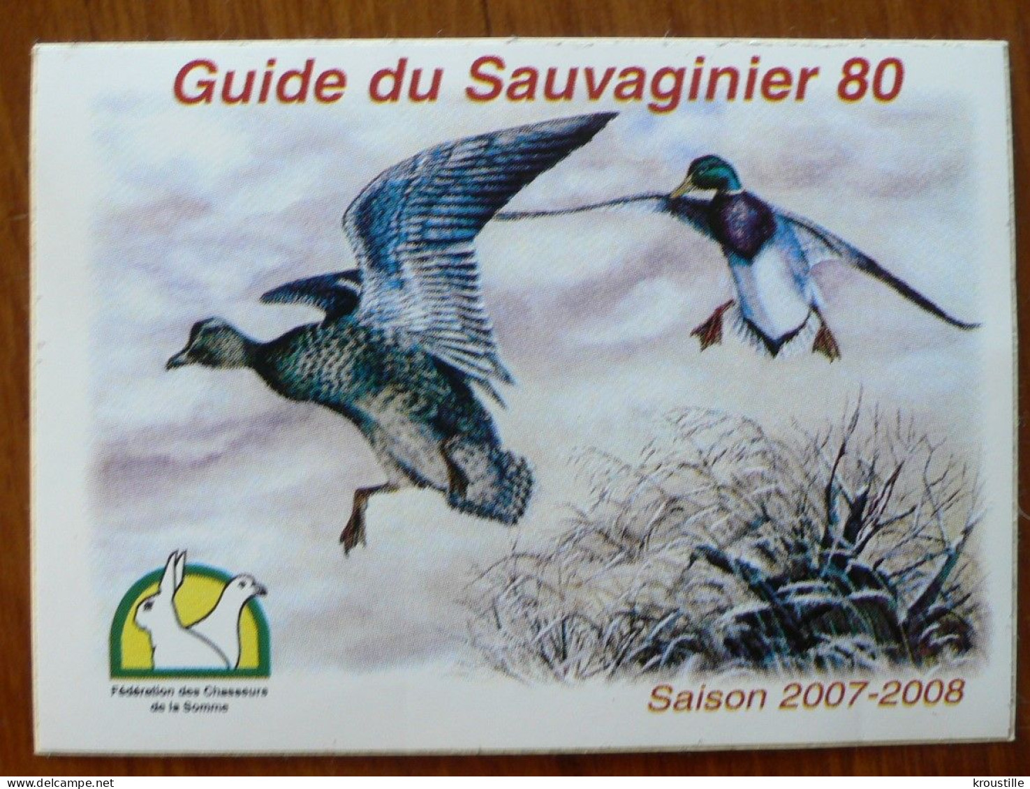 AUTOCOLLANT GUIDE DU SAUVAGINIER 80 - THEME CHASSE - Autocollants