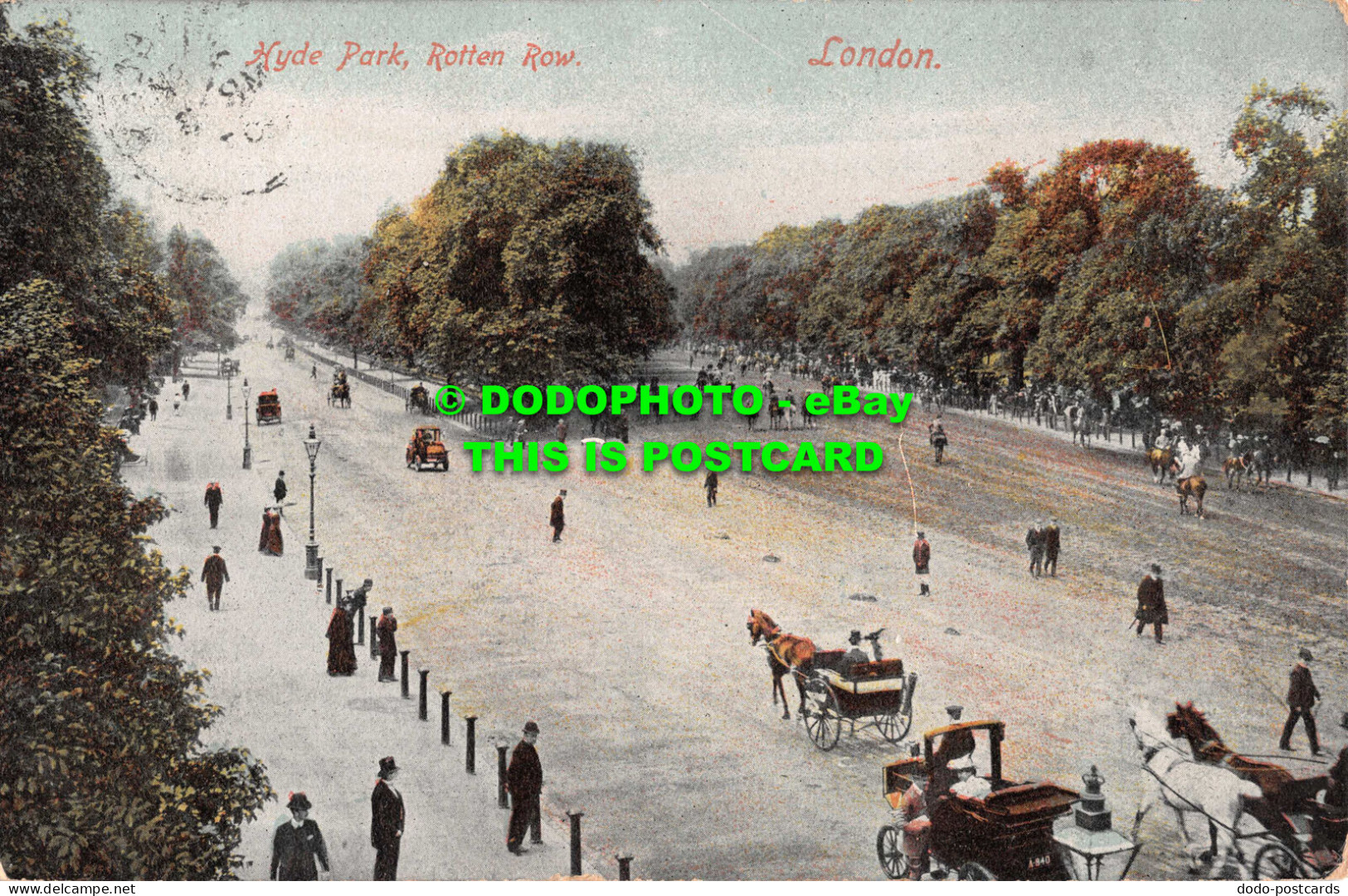 R548639 London. Hyde Park. Rotten Row. E. S. No. 799. 1907 - Other & Unclassified
