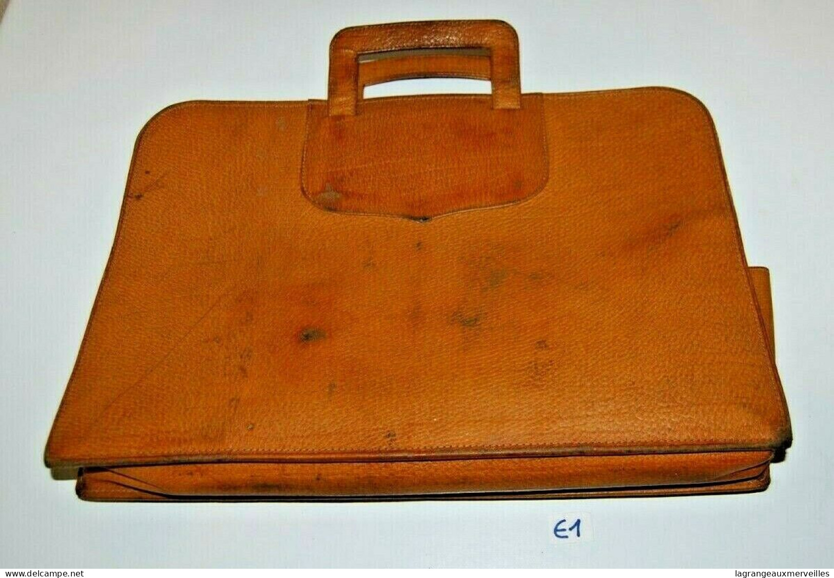 E1 Ancienne Sacoche - Administration - France - Document - Leather Goods 