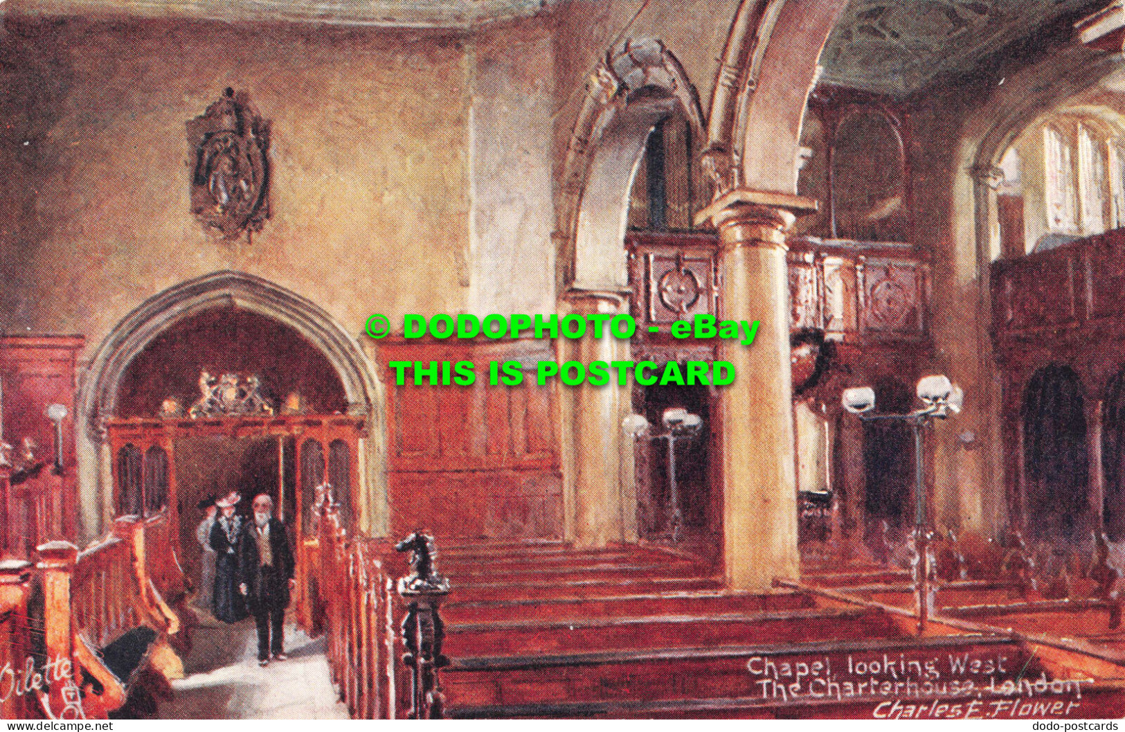 R548655 London. The Charterhouse. Chapel Looking West. Tuck. Oilette. Postcard 7 - Andere & Zonder Classificatie