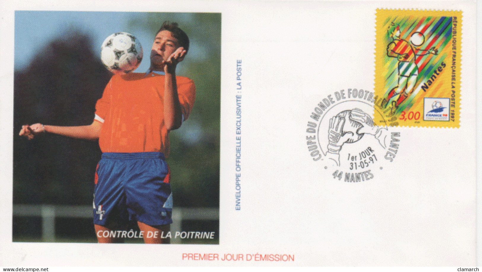FRANCE-Premier Jour D'émission-Série De 4 Cartes Différentes COUPE DU MONDE DE FOOTBALL 1998-cachets Du 31.05.97 - Documenten Van De Post