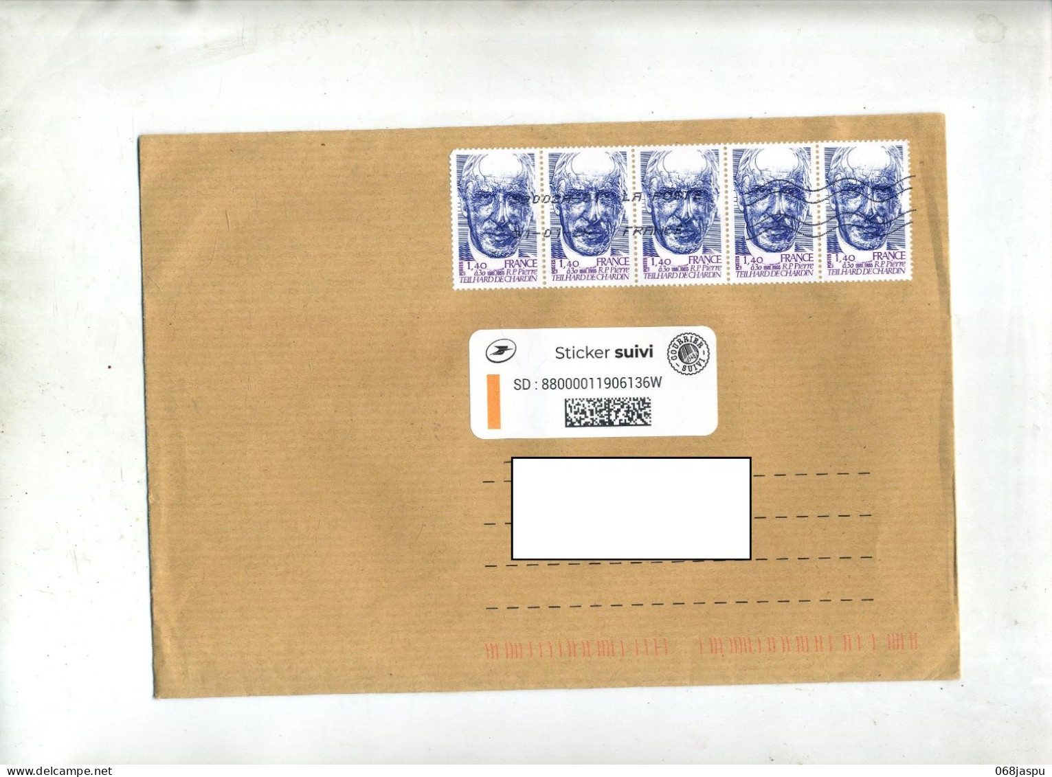 Lettre Suivie Flamme Chiffree Sur Chardin - Mechanical Postmarks (Advertisement)