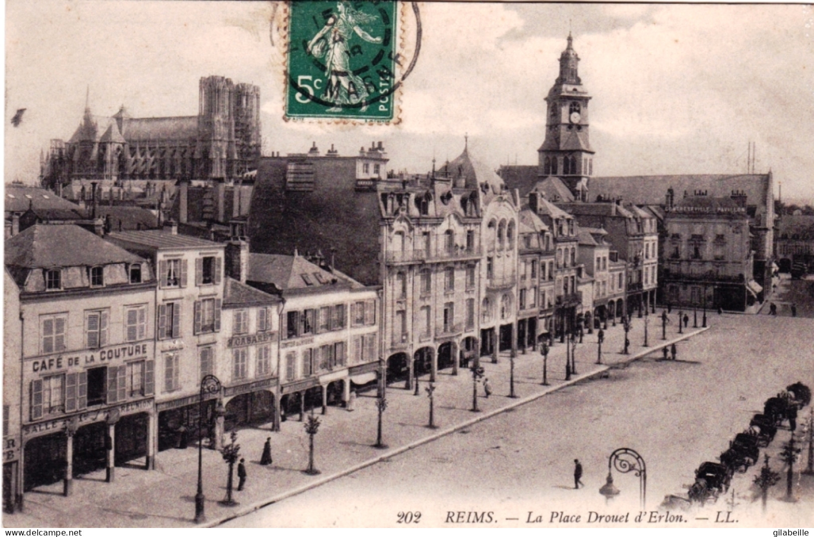 51 - Marne -  REIMS - La Place Drouet D'Erlon - Café De La Couture - Reims