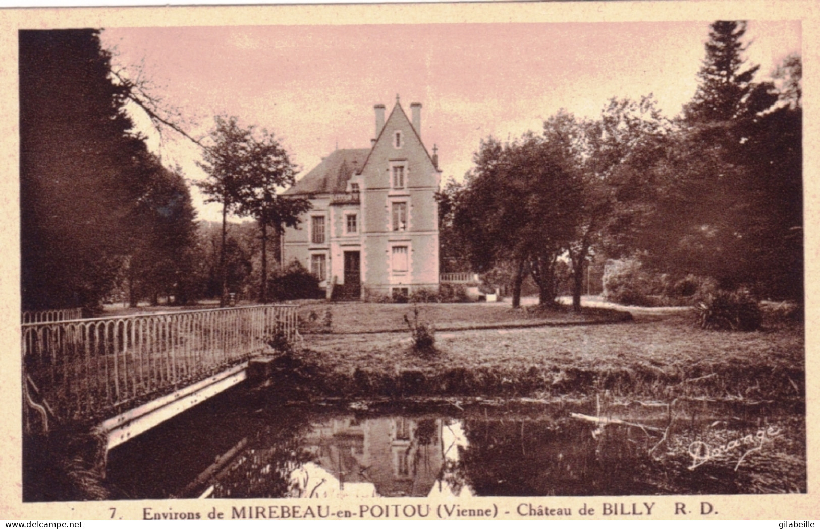 86  - Vienne -  Environs De Mirebeau En Poitou - Chateau De BILLY - Mirebeau