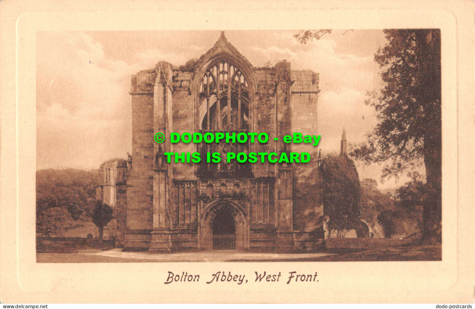 R549009 Bolton Abbey. West Front. F. Frith. No. 18515 - Wereld