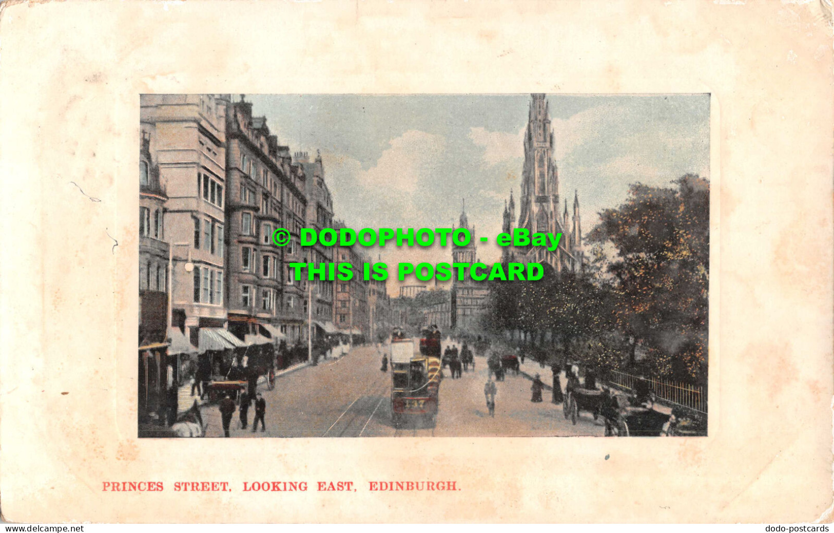 R548681 Edinburgh. Princes Street. Looking East. J. Cairns. 1908 - Welt