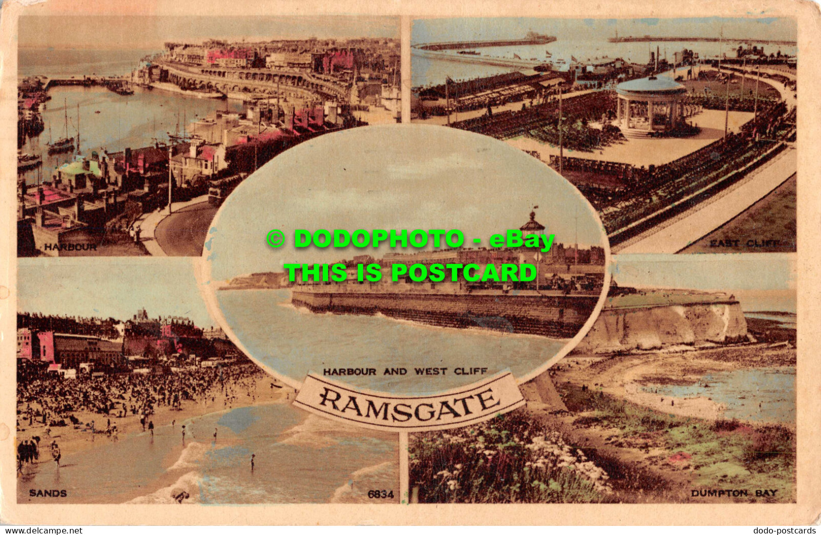 R548683 Ramsgate. Harbour And West Cliff. Dumpton Bay. Sands. Norman. Multi View - Welt