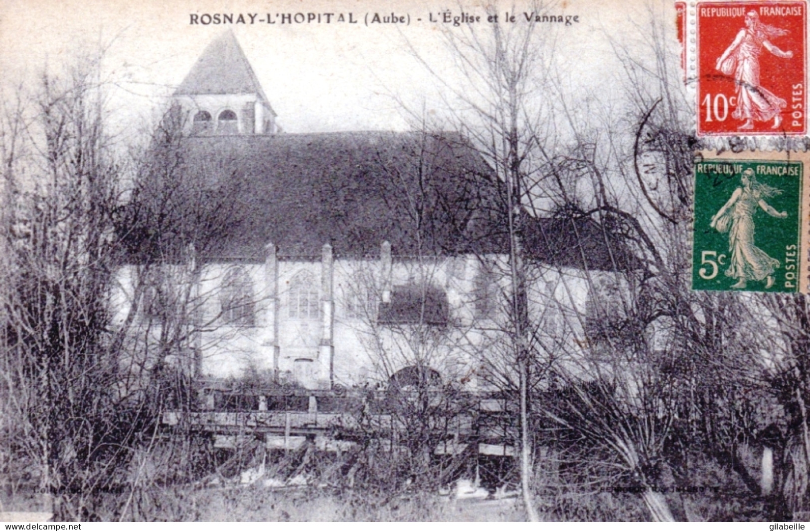 10 - Aube - ROSNAY L HOPITAL - L'église Et Le Vannage - Autres & Non Classés