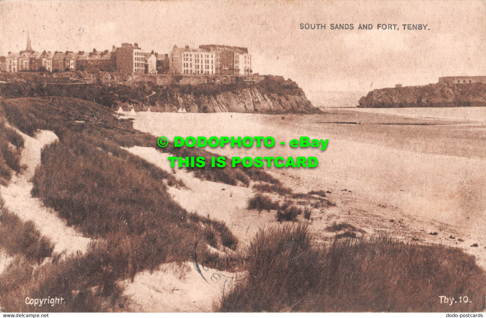 R549016 Tenby. South Sands And Fort. Lilywhite. 1924 - Wereld