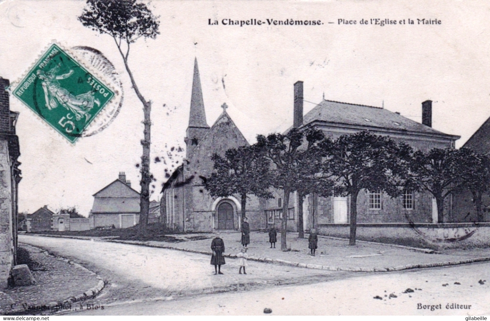 41 - Loir Et Cher - LA CHAPELLE VENDOMOISE - Place De L'église Et La Mairie - Rare - Sonstige & Ohne Zuordnung