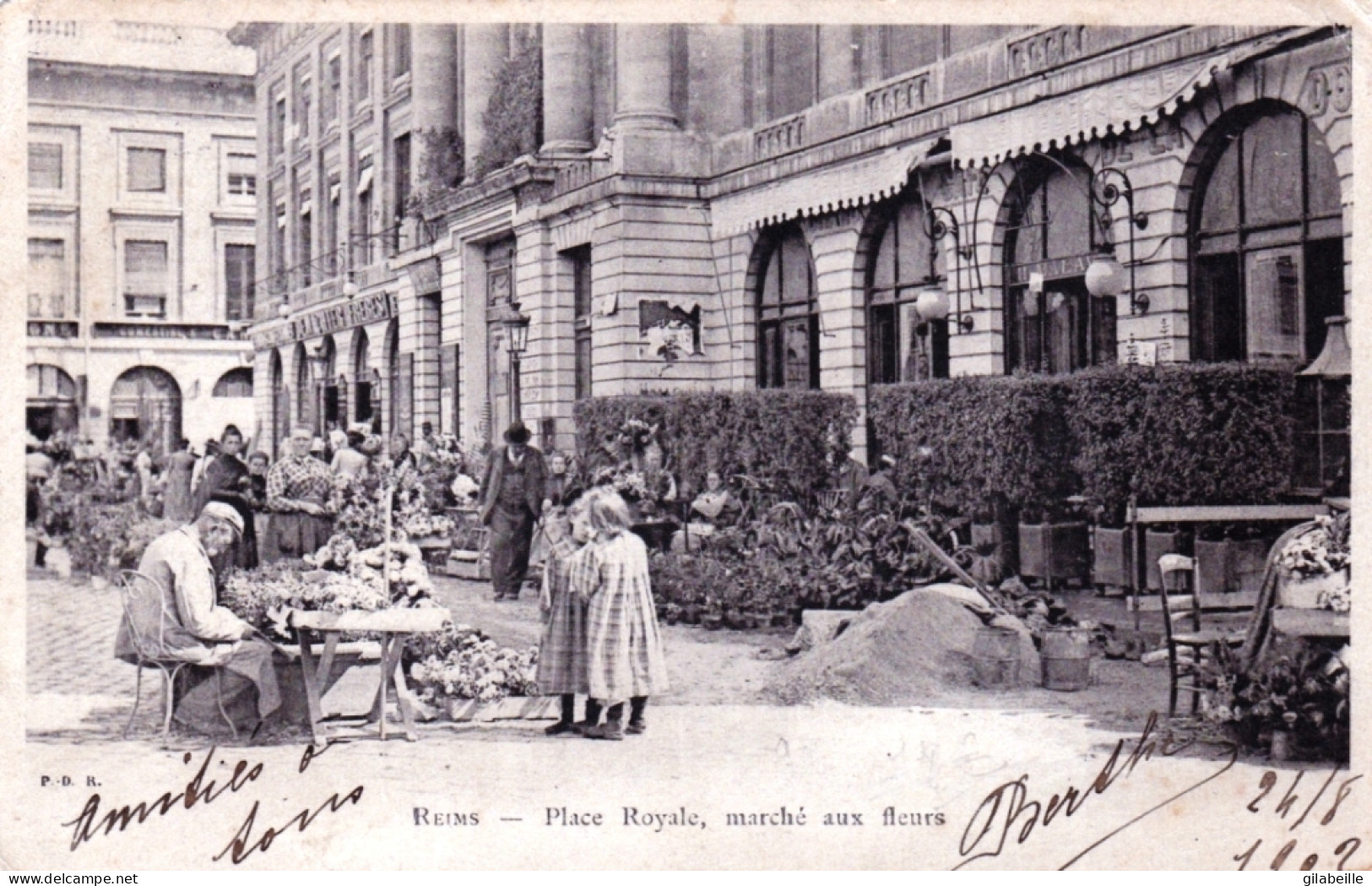 51 - Marne - REIMS - Place Royale - Marché Aux Fleurs - Reims