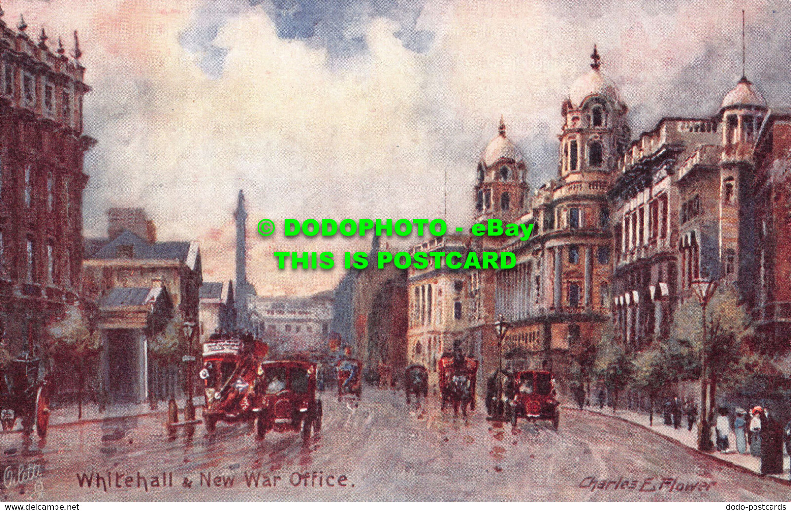 R548689 Whitehall And New War Office. Tuck. Oilette. Postcard No. 7940. Charles - Wereld