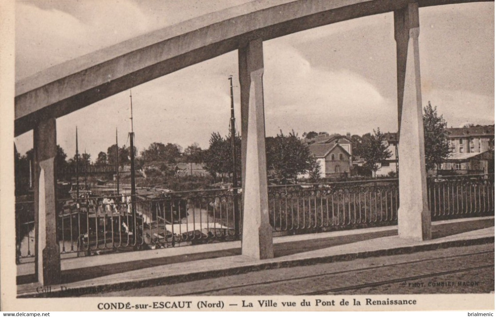 CONDE SUR ESCAUT  La Ville Vue Du Pont De La Renaissance - Conde Sur Escaut