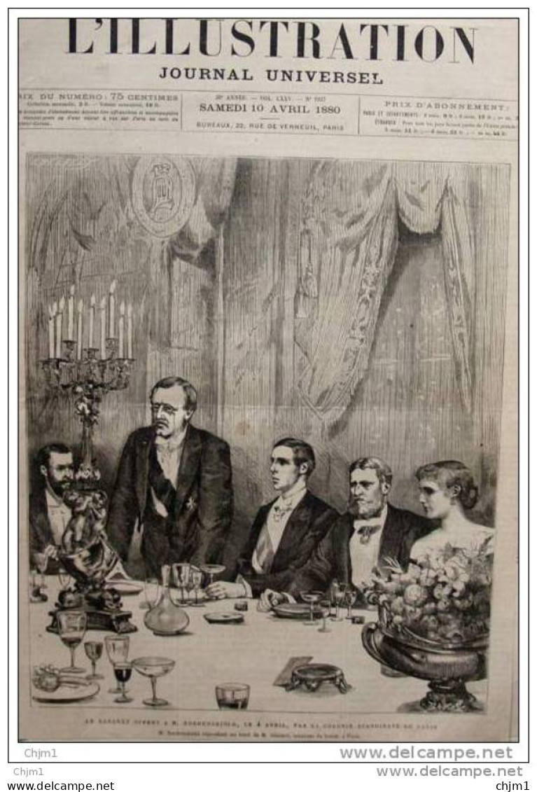 L&acute;Expédition Suédoise Au Pôle Nord - Prof. Nordenskiöld - Page Original 1880    ( 2 ) - Documenti Storici