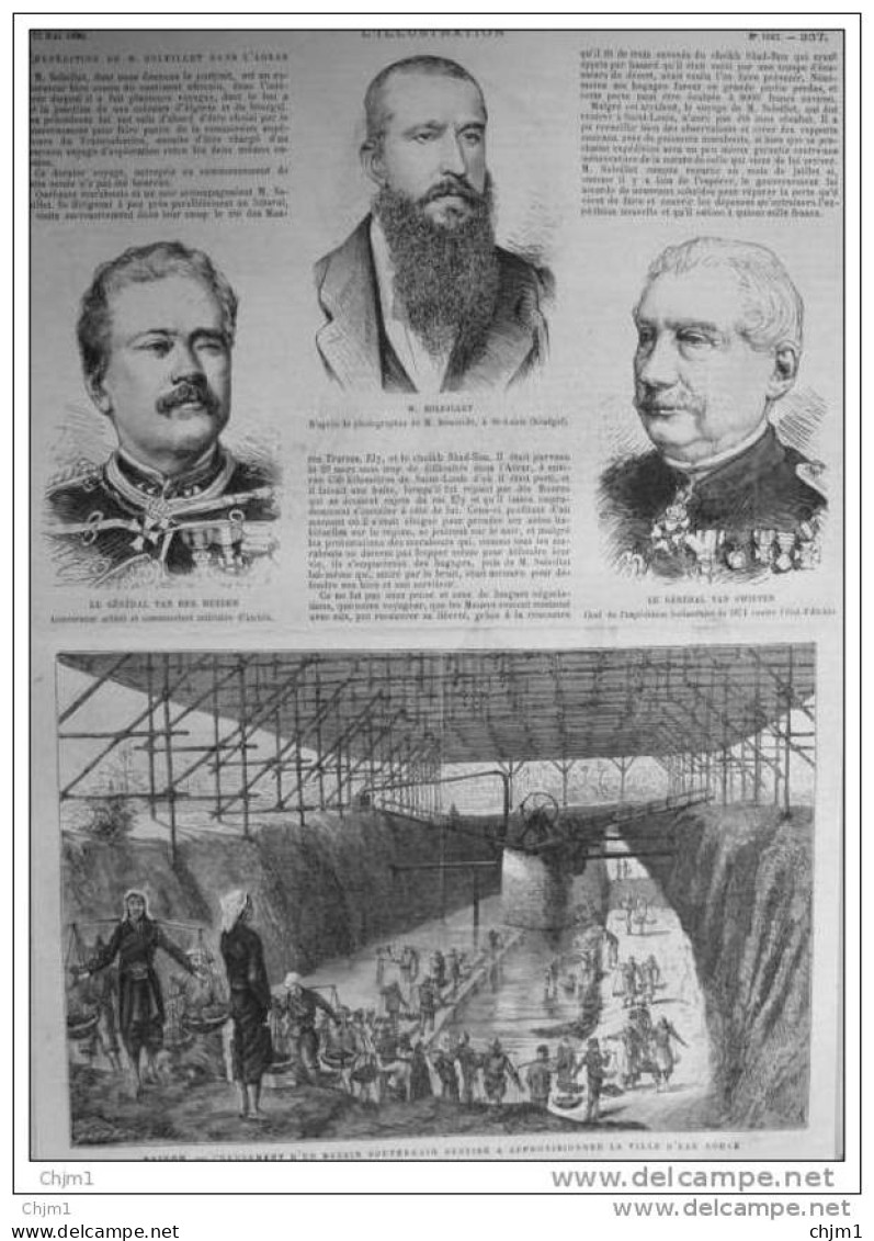 Général Van Der Heyden - M. Solleillet - Général Van Swieten - Page Original  1880 - Historical Documents