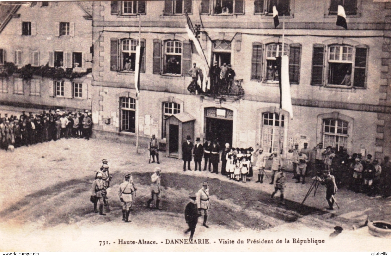 68 - Haut Rhin - DANNEMARIE - Visite Du President De La Republique - Dannemarie