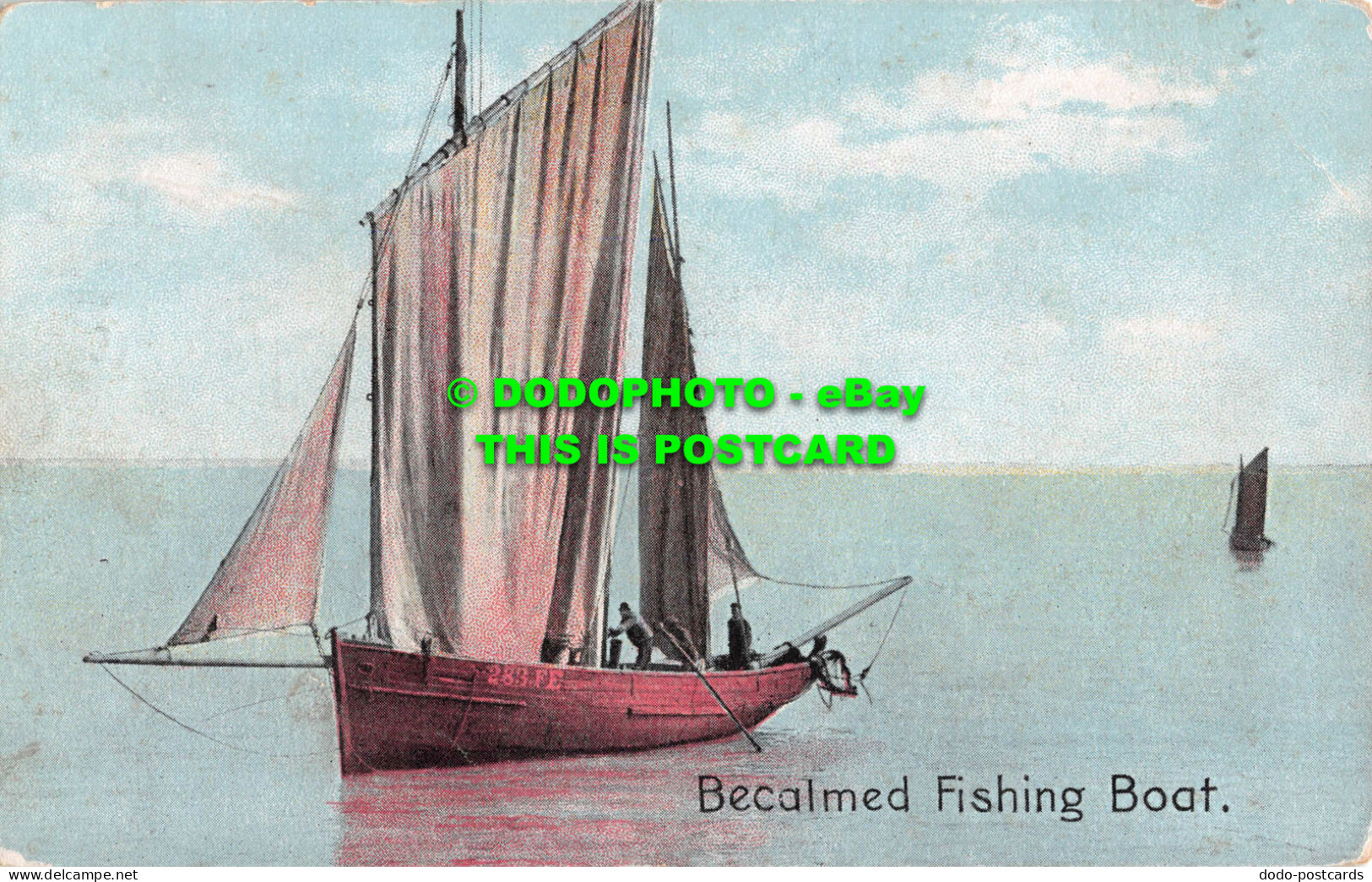 R549021 Becalmed Fishing Boat. Shurey. This Beautiful Series Of Fine Art Post Ca - Wereld