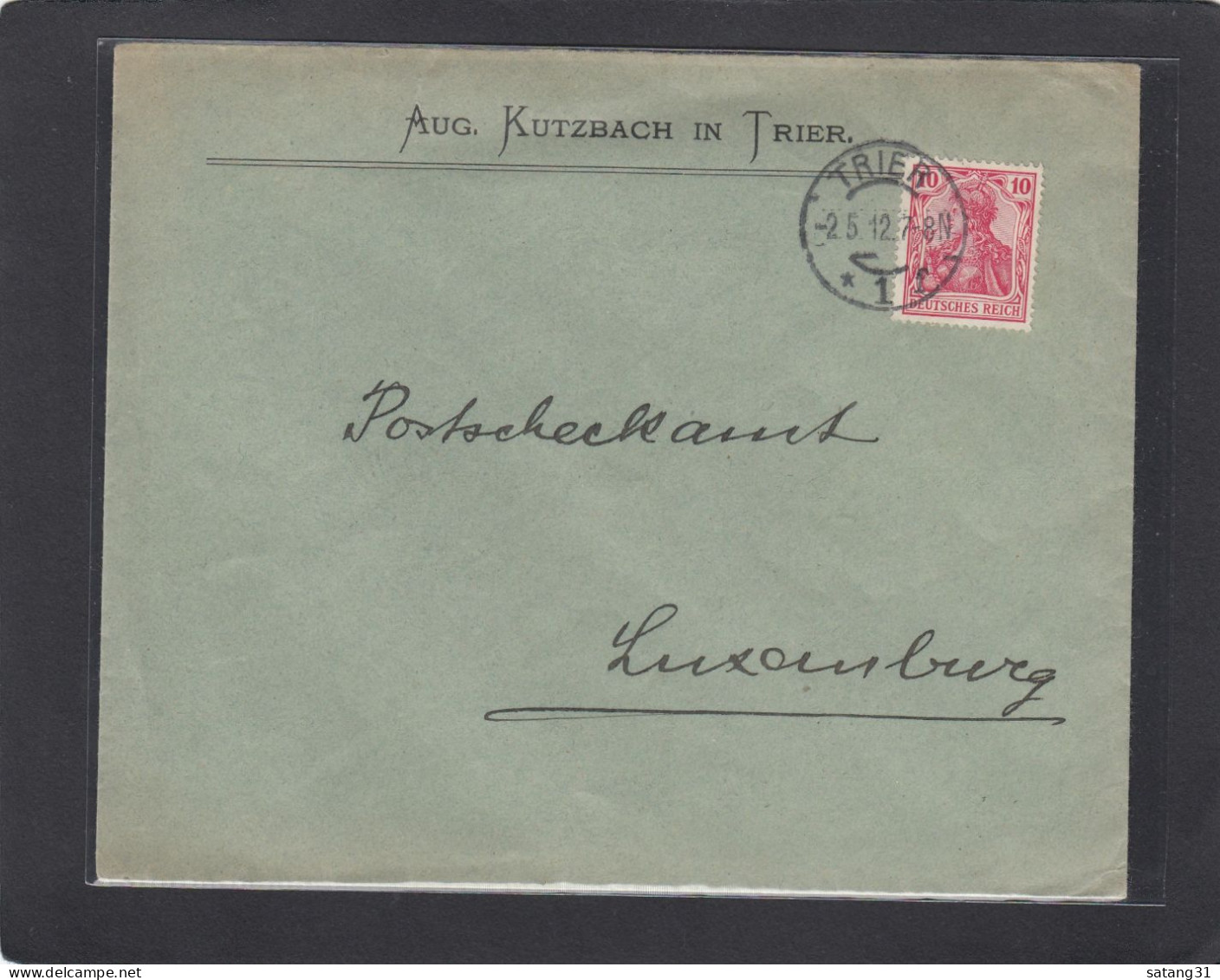 BRIEF AUS TRIER NACH LUXEMBURG,1912. - Cartas & Documentos