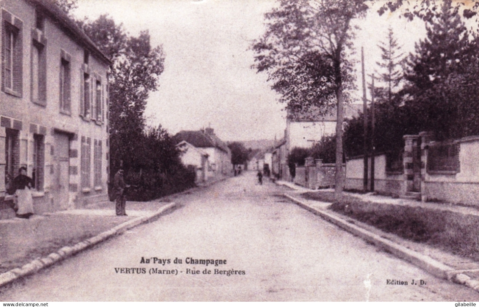 51 - Marne - VERTUS - Rue De Bergeres - Vertus