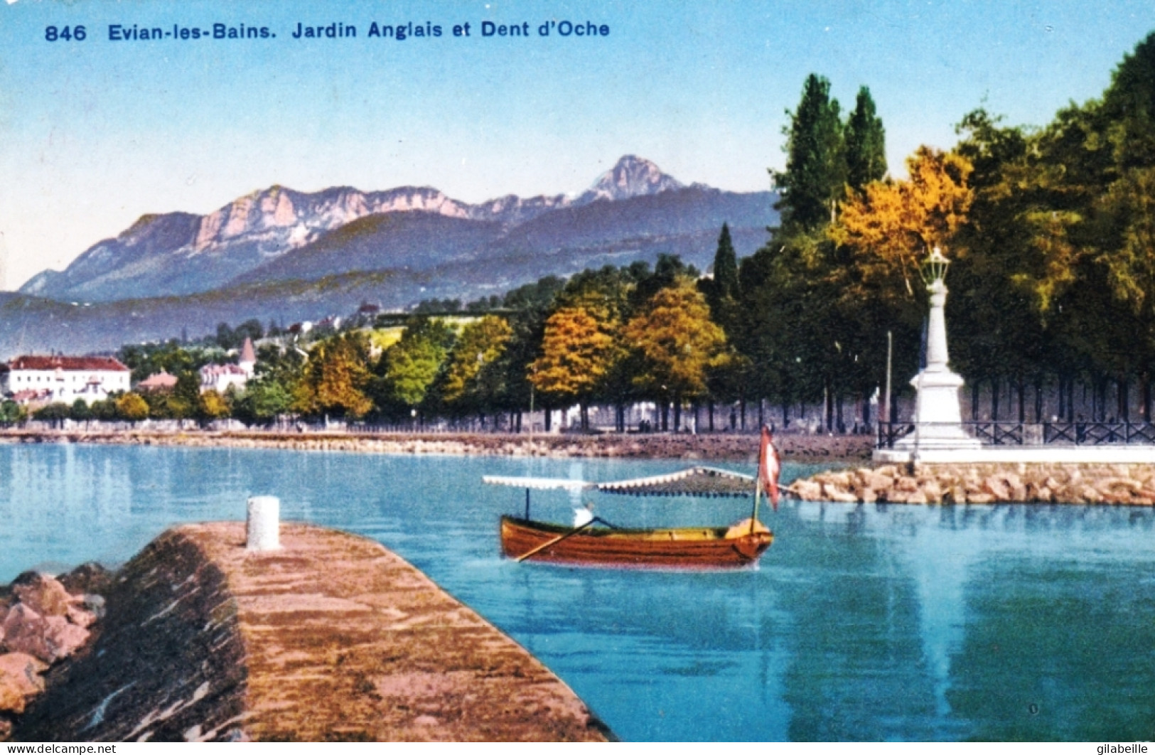 74 - EVIAN Les BAINS - Jardin Anglais Et La Dent D'Oche - Evian-les-Bains