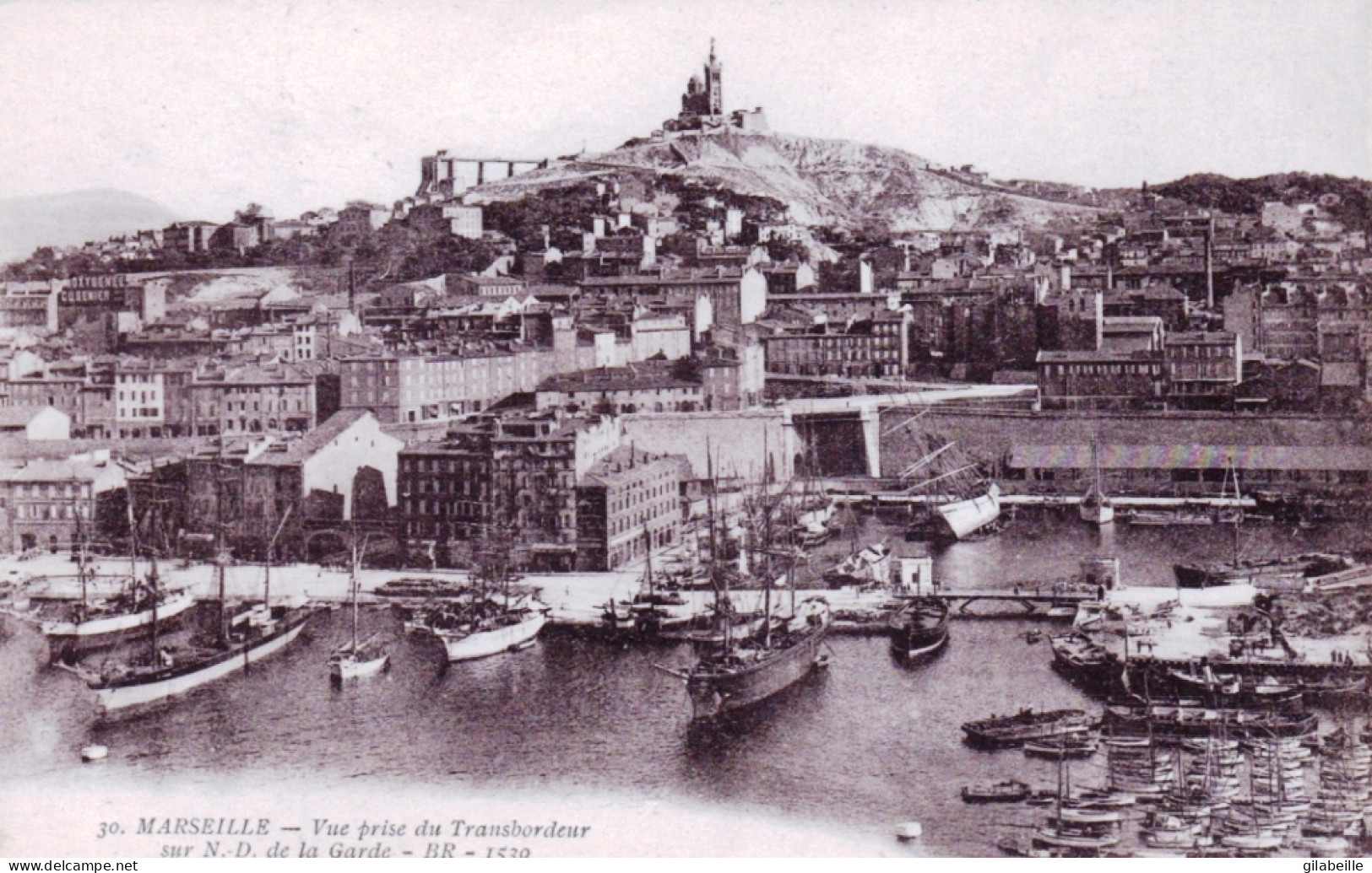 13 - MARSEILLE - Vue Prise Du Transbordeur Sur N.D De La Garde - Non Classés