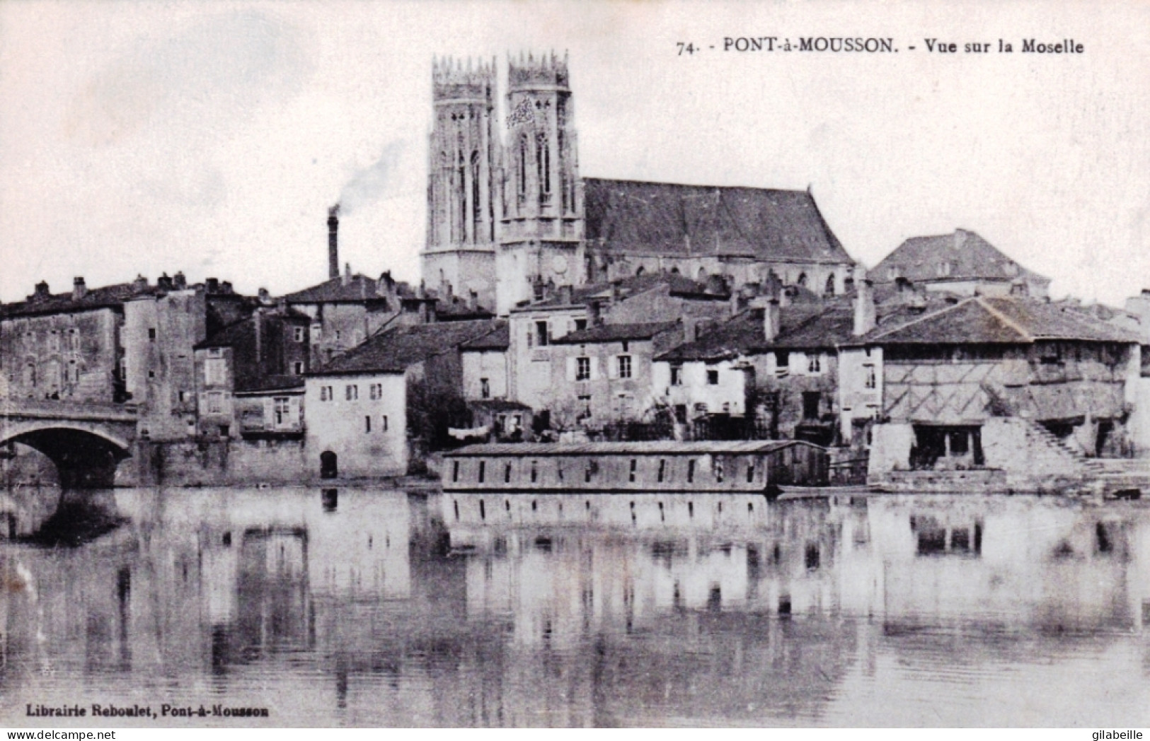 54 - PONT A MOUSSON - Vue Sur La Moselle - Pont A Mousson