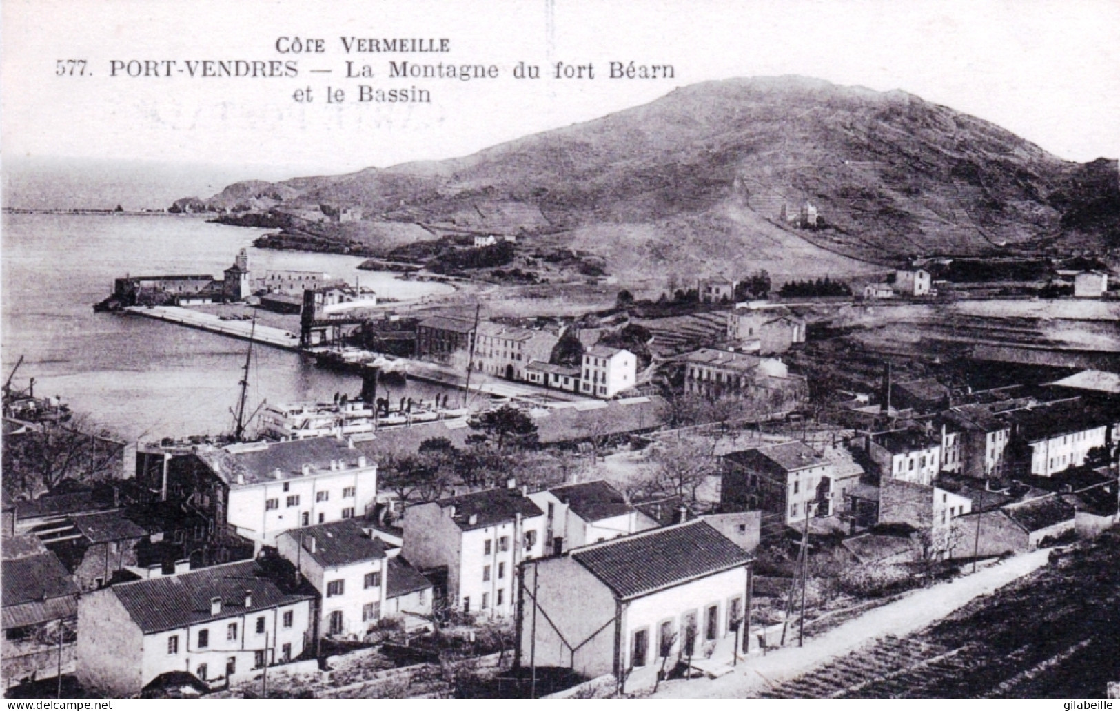 66 - PORT VENDRES - La Montagne Du Fort Bearn Et Le Bassin - Port Vendres