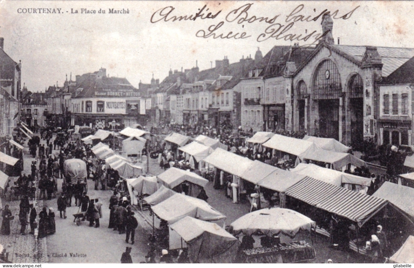 45 - Loiret - COURTENAY - La Place Du Marché - Courtenay